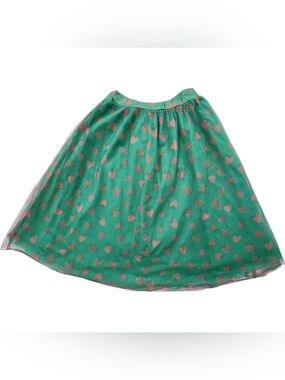 Little Party Dress green Marseille strawberry patch tulle skirt EUC AUS 14 US 10